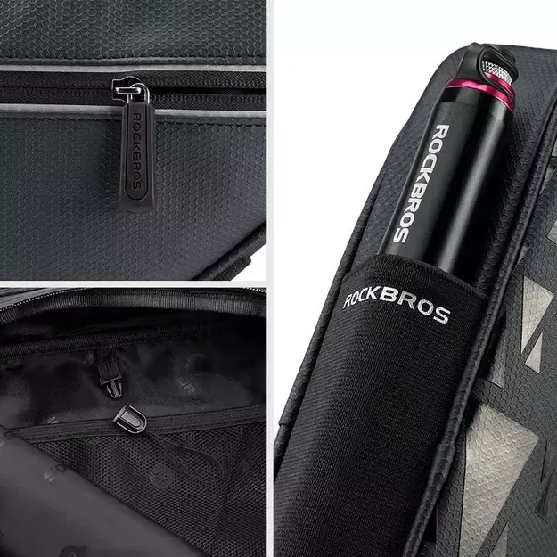 Rockbros B39-2 waterproof bicycle bag for frame - black 19