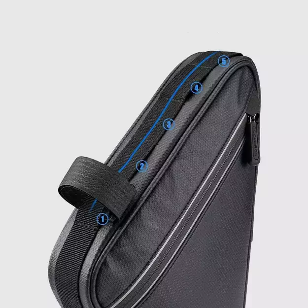 Rockbros B39-2 waterproof bicycle bag for frame - black 18