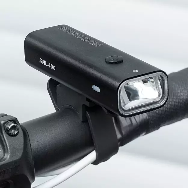 Rockbros 24310006001 front bicycle light 400 lm + micro USB cable - USB-A - black 19