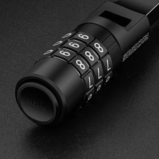 Rockbros 3240001001 bicycle lock for 0.5 m combination - black 22