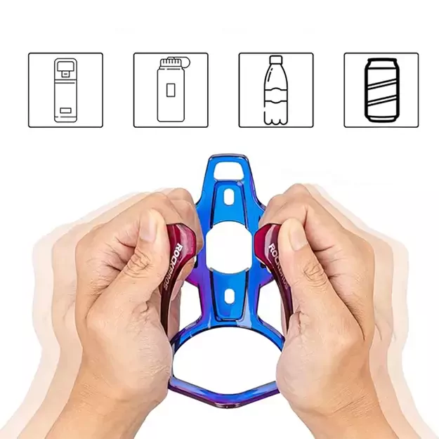 Rockbros FK338 Bike Bottle Holder - Blue and Purple 5