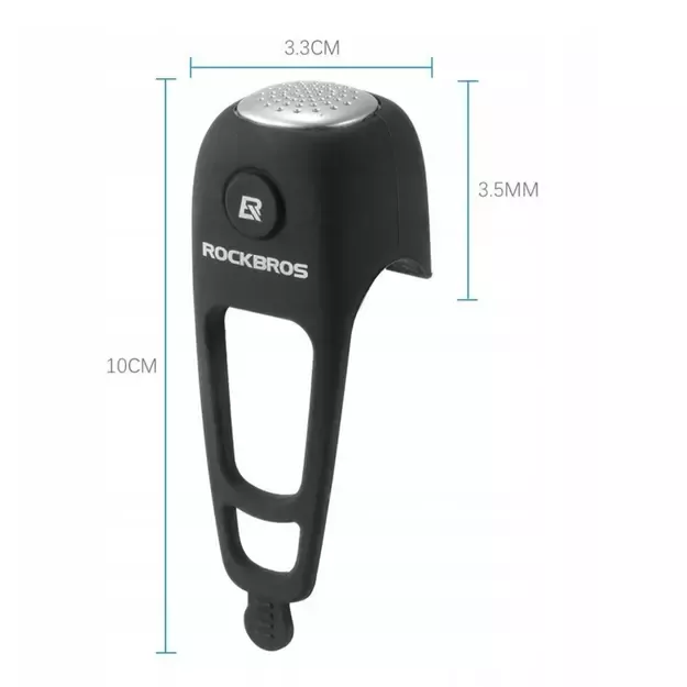 Rockbros CB1709BK electronic bicycle bell - black 3