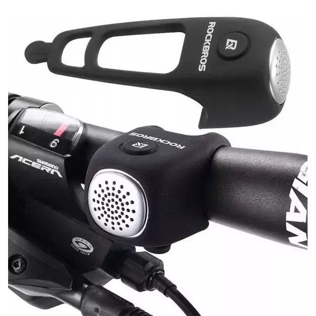 Rockbros CB1709BK electronic bicycle bell - black 1