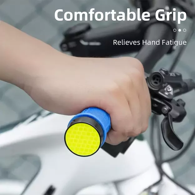 Rockbros 40720007003 bicycle grips with reflector - blue 5