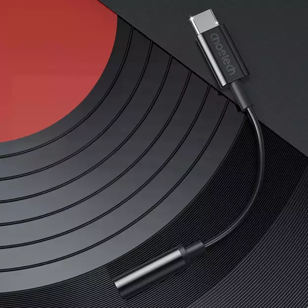 Choetech AUX003 USB-C / DC 3.5mm audio adapter - black 13