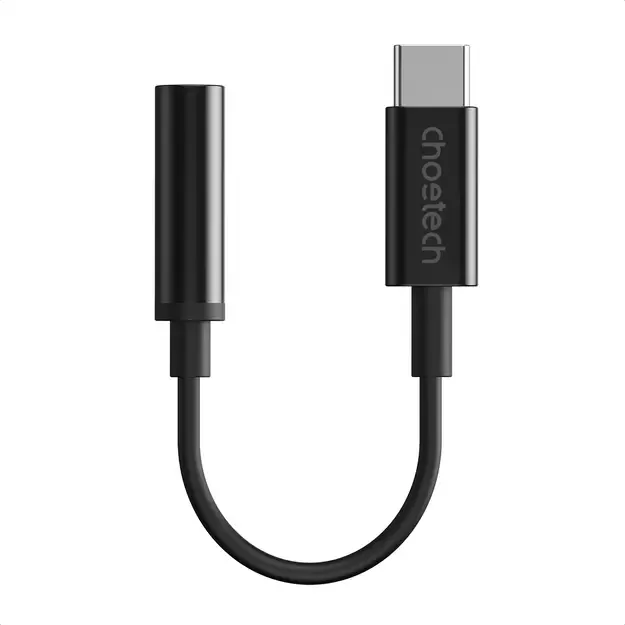 Choetech AUX003 USB-C / DC 3.5mm audio adapter - black 1
