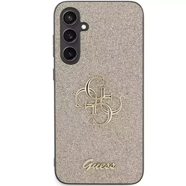 Guess GUHCS23FEHG4SGD S23 FE S711 gold/gold hardcase Glitter Script Big 4G 2