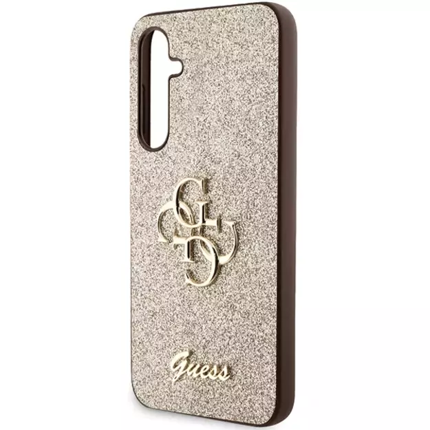 Guess GUHCS23FEHG4SGD S23 FE S711 gold/gold hardcase Glitter Script Big 4G 5