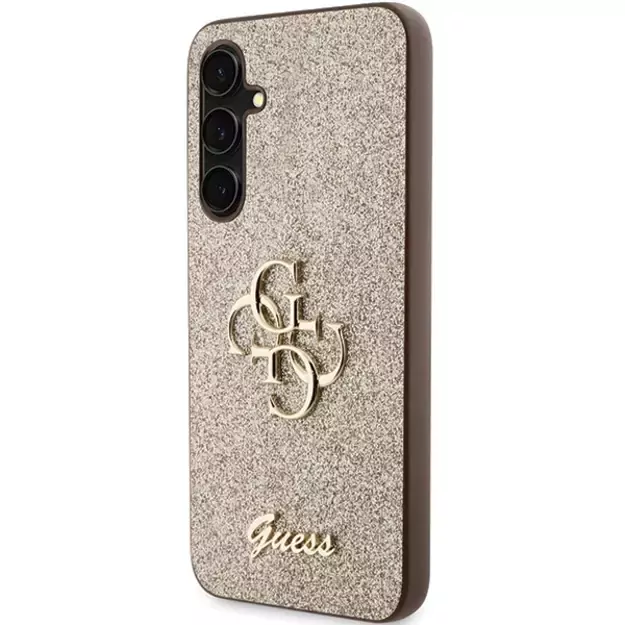 Guess GUHCS23FEHG4SGD S23 FE S711 gold/gold hardcase Glitter Script Big 4G 1