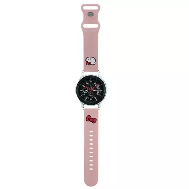 Hello Kitty Silicone Kitty Head strap universal 22mm - pink