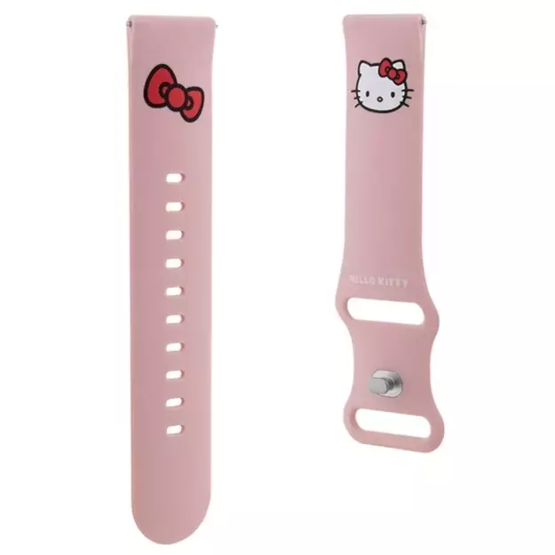 Hello Kitty Silicone Kitty Head strap universal 22mm - pink 5