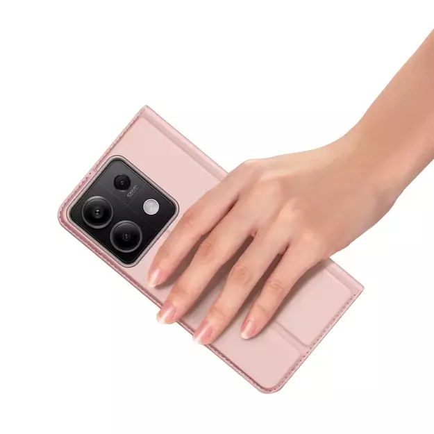 Dux Ducis Skin Pro case with flap and card slot for Xiaomi Redmi Note 13 5G - pink 16