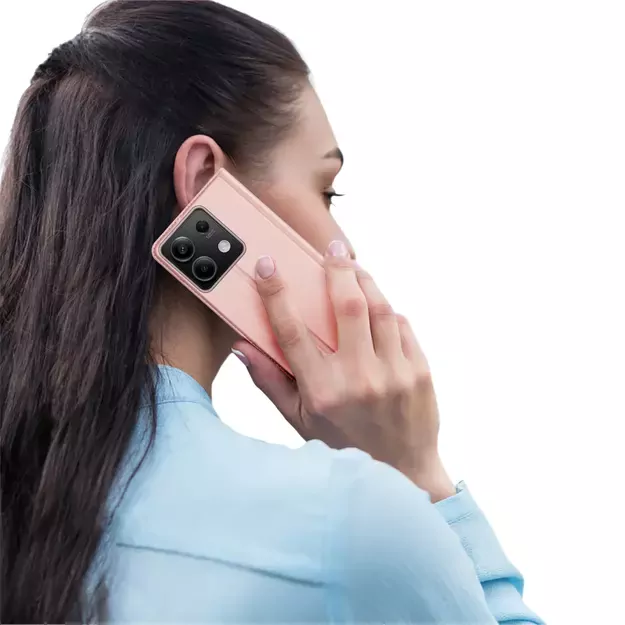Dux Ducis Skin Pro case with flap and card slot for Xiaomi Redmi Note 13 5G - pink 18