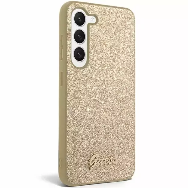 Guess Glitter Script case for Samsung Galaxy S24 - gold 12
