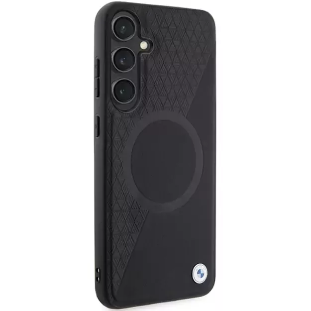 BMW BMHMS24S23RTPK S24 S921 black/black hardcase Signature Leather Half Textured &amp  Circle MagSafe 10