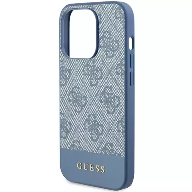 Guess 4G Stripe Collection case for iPhone 15 Pro - blue 11