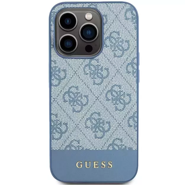 Guess 4G Stripe Collection case for iPhone 15 Pro - blue 8