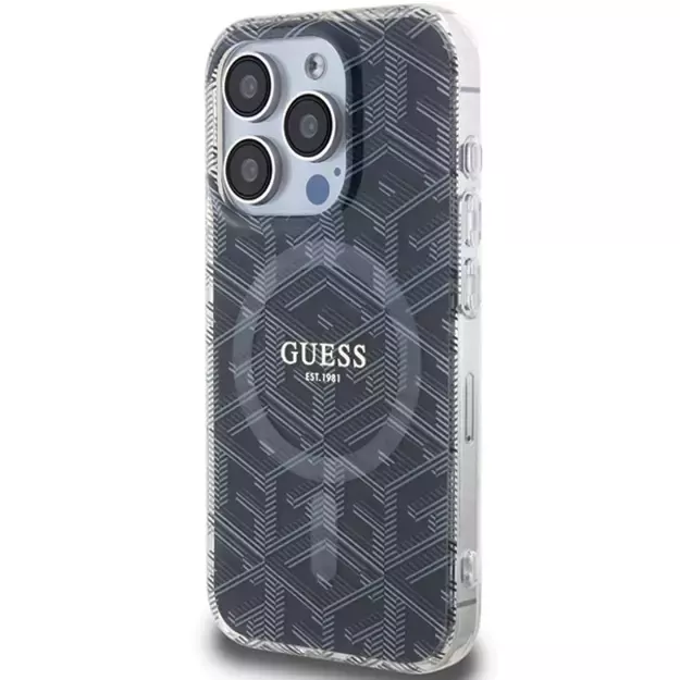 Guess IML GCube MagSafe case for iPhone 15 Pro Max - black 8