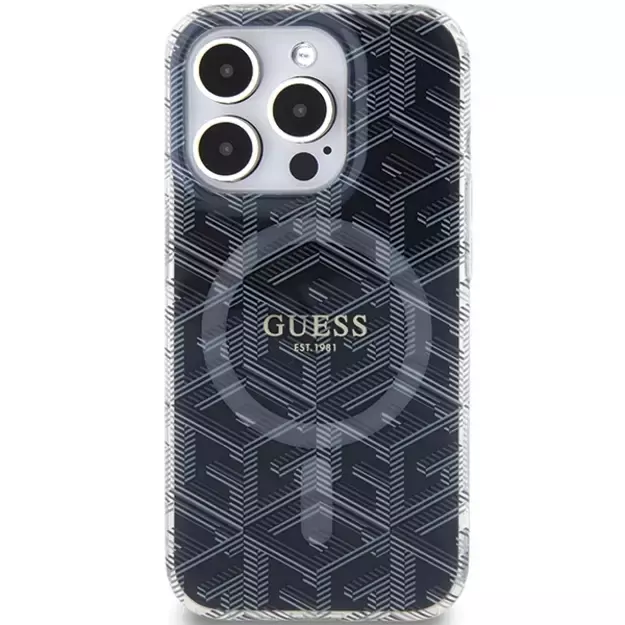 Guess IML GCube MagSafe case for iPhone 15 Pro Max - black 9