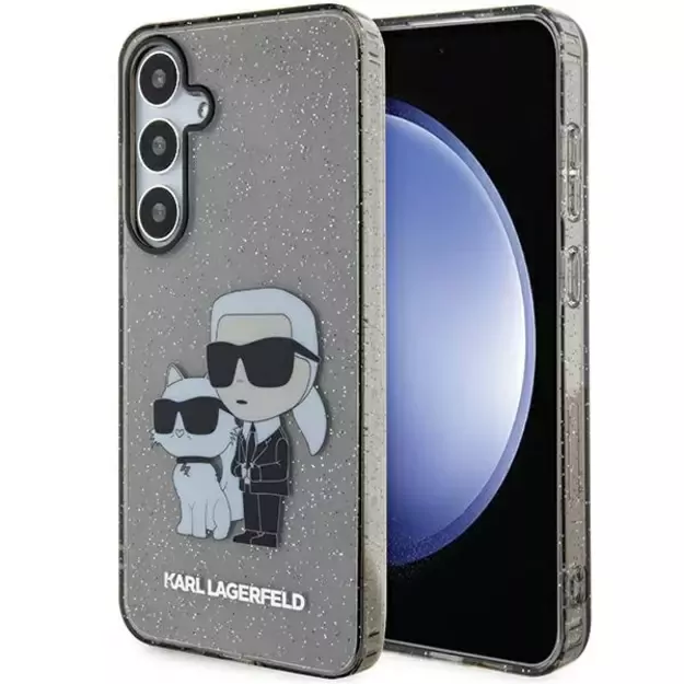 Karl Lagerfeld KLHCS24MHNKCTGK S24+ S926 black/black hardcase Glitter Karl&amp Choupette