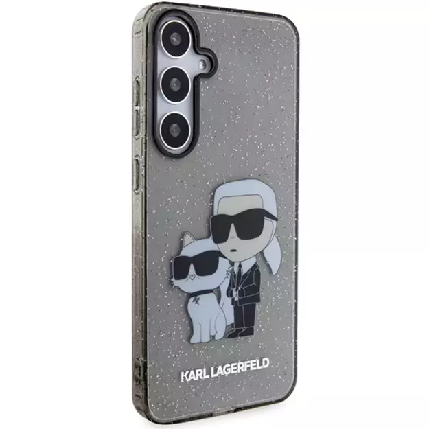 Karl Lagerfeld KLHCS24MHNKCTGK S24+ S926 black/black hardcase Glitter Karl&amp Choupette 3