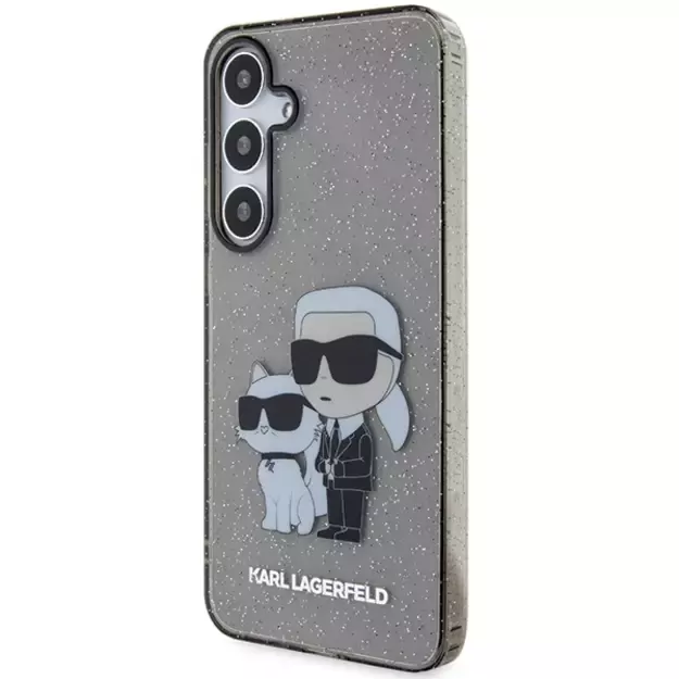 Karl Lagerfeld KLHCS24MHNKCTGK S24+ S926 black/black hardcase Glitter Karl&amp Choupette 1