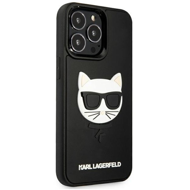 Karl Lagerfeld KLHCP13LCH3DBK 13 Pro / 13 6,1  czarny/black hardcase 3D Rubber Choupette 10