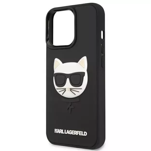 Karl Lagerfeld KLHCP13LCH3DBK 13 Pro / 13 6,1  czarny/black hardcase 3D Rubber Choupette 5