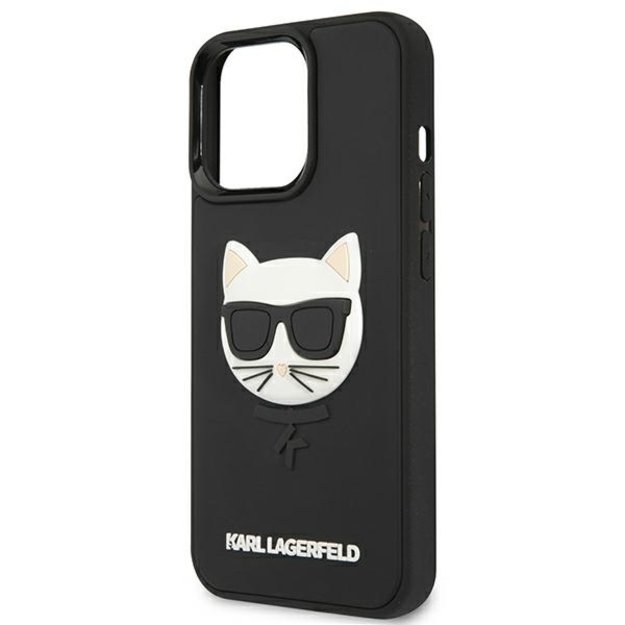 Karl Lagerfeld KLHCP13LCH3DBK 13 Pro / 13 6,1  czarny/black hardcase 3D Rubber Choupette 12