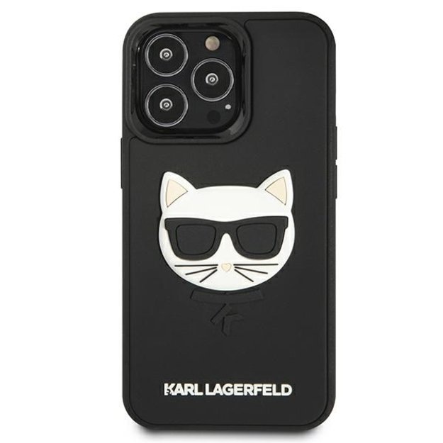 Karl Lagerfeld KLHCP13LCH3DBK 13 Pro / 13 6,1  czarny/black hardcase 3D Rubber Choupette 9
