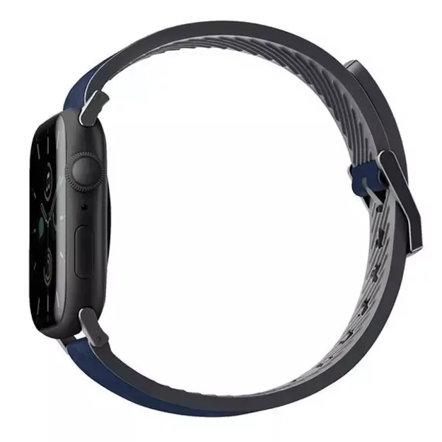Uniq Straden Leather Hybrid Strap for Apple Watch 1/2/3/4/5/6/7/8/SE/SE2/Ultra 42/44/45/49mm - blue 1