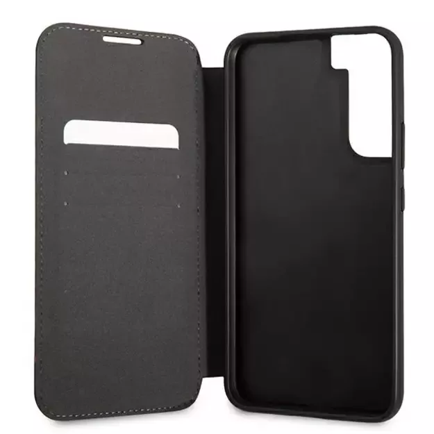Etui BMW BMBKS22MPUCARTCBK S22+ S906 czarny/black bookcase M Collection Triangles 11