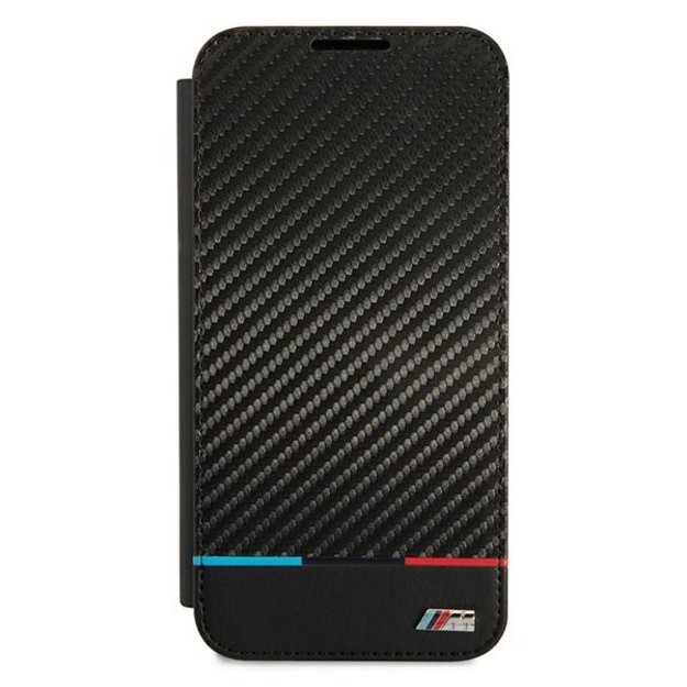Etui BMW BMBKS22MPUCARTCBK S22+ S906 czarny/black bookcase M Collection Triangles 1