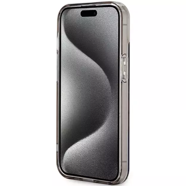 Guess IML Flowers Wreath MagSafe case for iPhone 15 / 14 / 13 - black 11