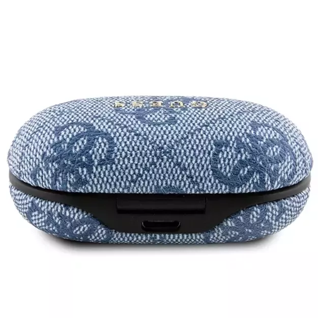 TWS Guess 4G Metal Bluetooth headphones with ENC docking station - blue 2