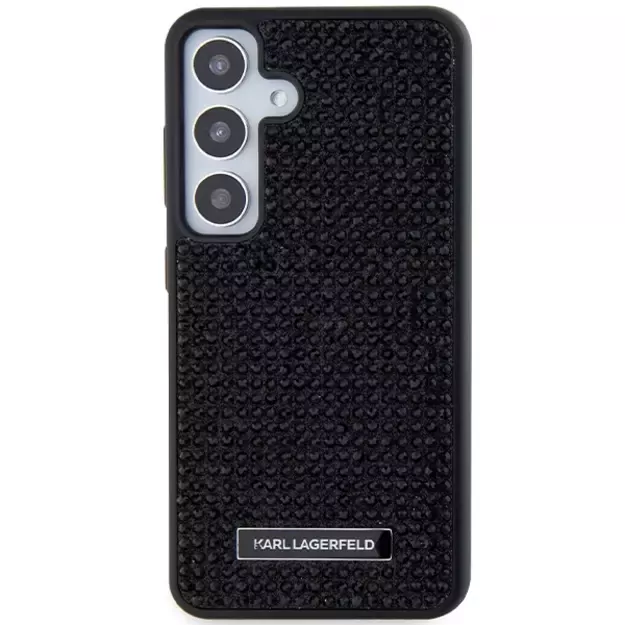 Karl Lagerfeld Rhinestone Metal Logo case for Samsung Galaxy S24 - black 2