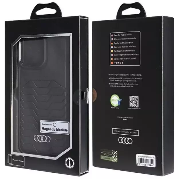 Audi Synthetic Leather case with MagSafe for iPhone 13 Pro Max - black 12