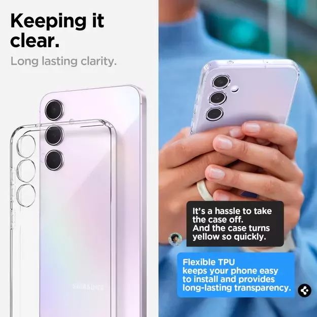 Spigen Liquid Crystal Case for Samsung Galaxy A55 5G - Transparent 30