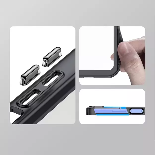 Outer Space Case for Xiaomi Poco M4 Pro, cover with a flexible frame, blue 2