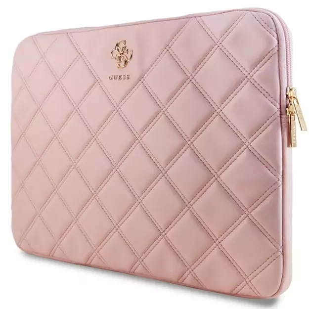 Guess Quilted 4G cover for a 16&quot  laptop - pink 3