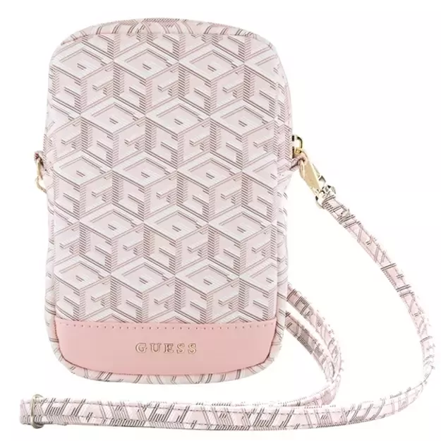 Guess Zip GCube Bottom Stripe phone bag - pink 5