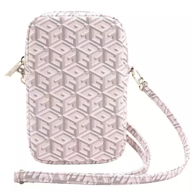 Guess Zip GCube Bottom Stripe phone bag - pink 7