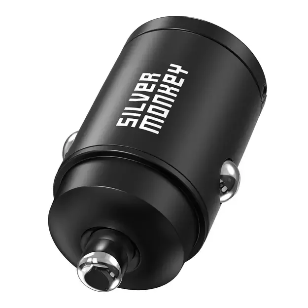 Silver Monkey PD-CPCT30-SM 30W 1x USB-C PD car charger - black 1