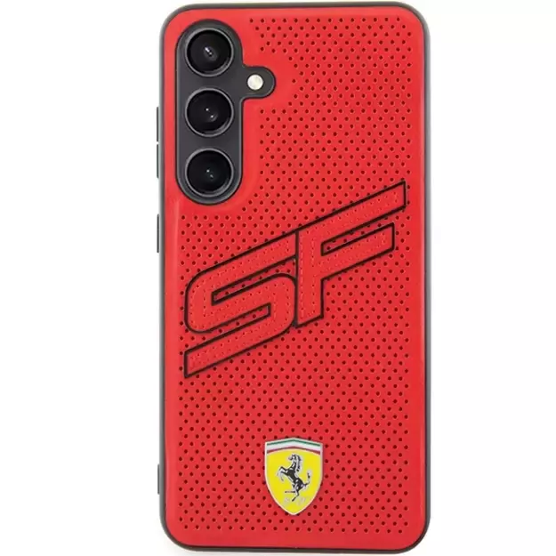 Ferrari Big SF Perforated case for Samsung Galaxy S24+ - red 9