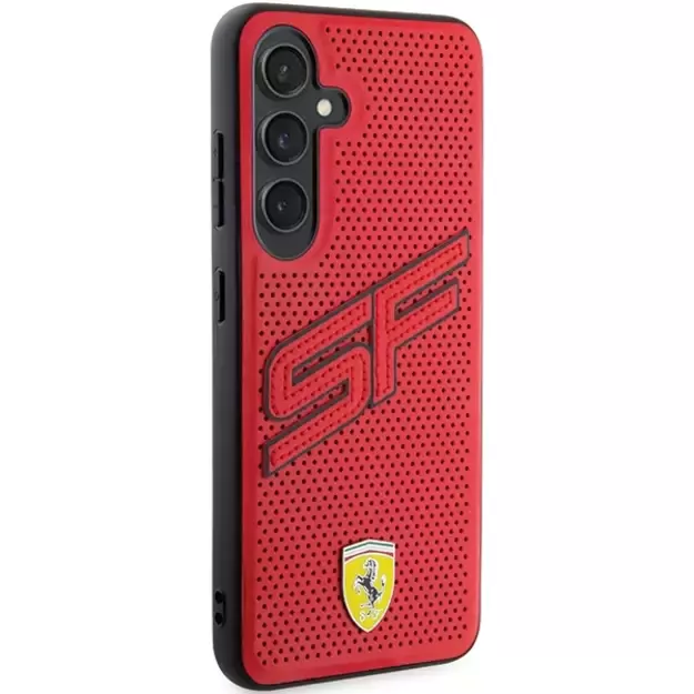 Ferrari Big SF Perforated case for Samsung Galaxy S24+ - red 10