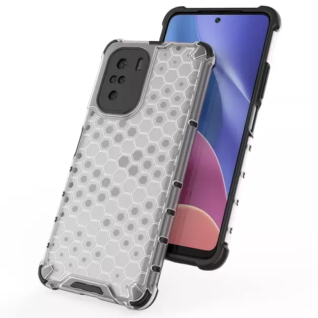 Honeycomb Case armor cover with TPU Bumper for Xiaomi Redmi K40 Pro+ / K40 Pro / K40 / Poco F3 green 9