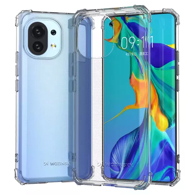 Wozinsky Anti Shock durable case with Military Grade Protection for Xiaomi Mi 11 transparent 1