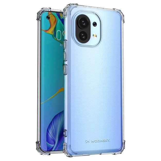 Wozinsky Anti Shock durable case with Military Grade Protection for Xiaomi Mi 11 transparent 22