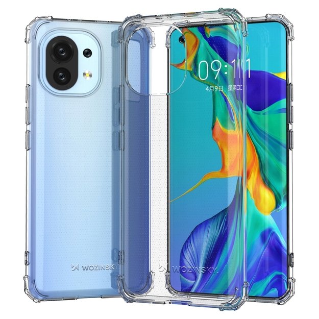 Wozinsky Anti Shock durable case with Military Grade Protection for Xiaomi Mi 11 transparent 13