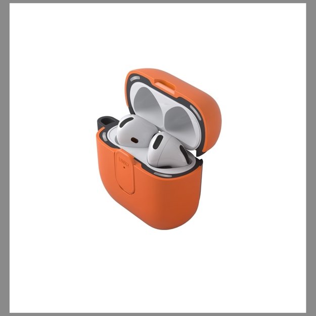 Uniq Clyde Lock Case for AirPods 4 - Orange 1